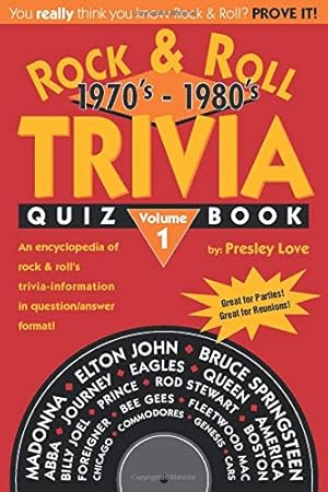 Seller image for Rock & Roll TRIVIA Quiz Book: 1970�s - 1980�s for sale by Zoom Books East
