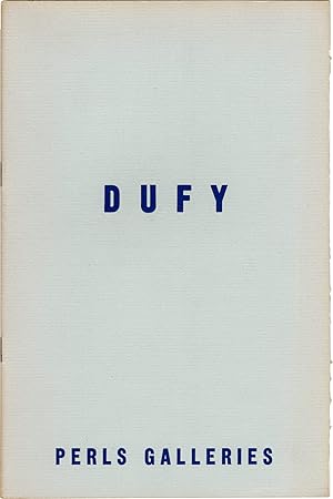 Bild des Verk�ufers f�r [Raoul] Dufy (First Edition) zum Verkauf von Royal Books, Inc., ABAA