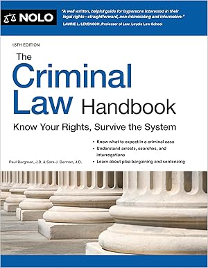Seller image for Criminal Law Handbook, The: Know Your Rights, Survive the System for sale by Dream Books Co.