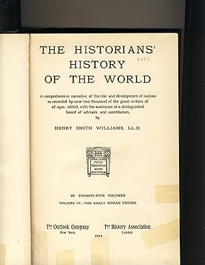 Image du vendeur pour The Historians' History of The World Volume 6 - The Early Roman Empire mis en vente par Richard Lemay