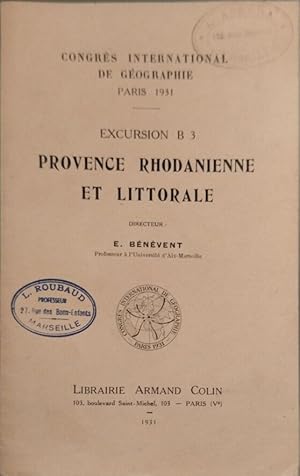 Imagen del vendedor de Provence rhodanienne et littorale a la venta por Maison Vallon Librairie