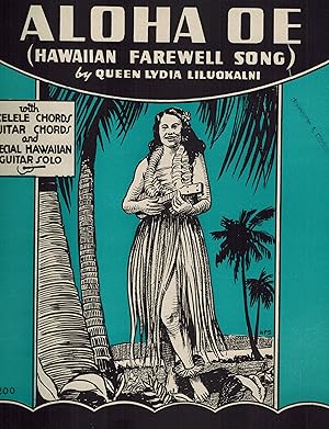 Seller image for Aloha Oe - Farewell My love - Vintage Sheet Music for sale by Turtle Creek Books and Sheet Music