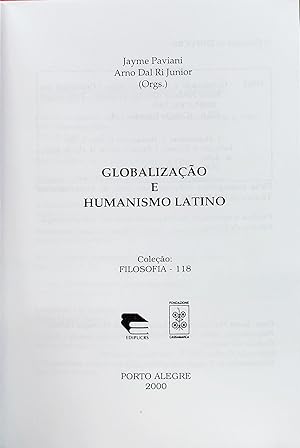 Bild des Verk�ufers f�r GLOBALIZA��O E HUMANISMO LATINO. zum Verkauf von Livraria Castro e Silva