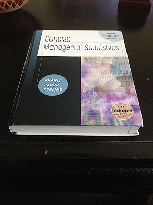 Seller image for Concise Managerial Statistics (with CD-ROM and InfoTrac) (Available Titles CengageNOW) for sale by -OnTimeBooks-
