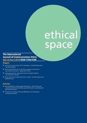 Imagen del vendedor de Ethical Space Vol.16 Issue 4 a la venta por Rarewaves.com USA