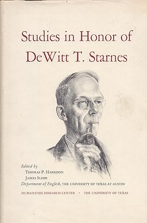 Immagine del venditore per Studies in honor of Dewitt T. Starnes venduto da Sutton Books