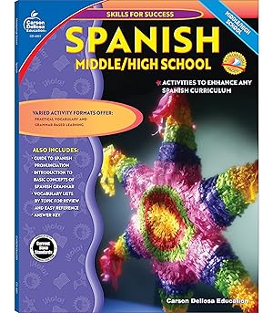 Immagine del venditore per Carson Dellosa Skills for Success Spanish Workbook, Parts of Speech, Grammar, Sentence Building Skills, and More, Middle and High School Classroom or Homeschool Curriculum venduto da Bay State Book Company