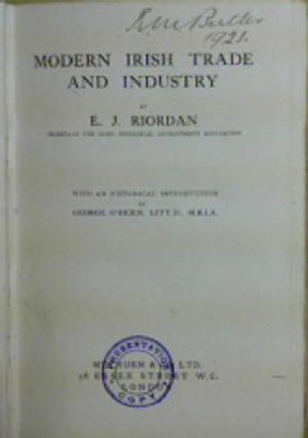 Seller image for Modern Irish Trade and Industry for sale by Kennys Bookstore