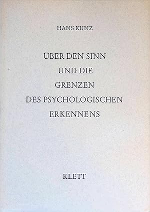 Seller image for �ber den Sinn und die Grenzen des psychologischen Erkennens. Psyche : Beih. for sale by books4less (Versandantiquariat Petra Gros GmbH & Co. KG)