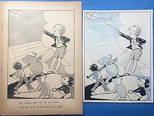 Seller image for Tony's Toys - ORIGINAL ARTWORK - We Fly Our Kite for sale by David Schutte