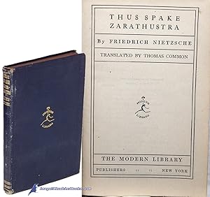 Image du vendeur pour Thus Spake Zarathustra (Modern Library #9.1 in limp style 4 binding) mis en vente par Bluebird Books (RMABA, IOBA)