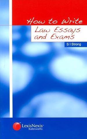 Bild des Verk�ufers f�r How to Write Law Essays and Exams zum Verkauf von WeBuyBooks