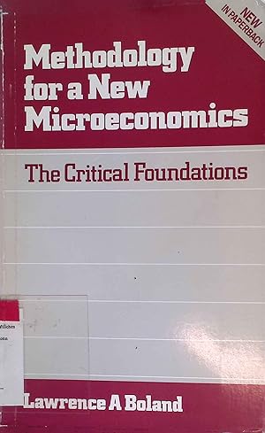 Immagine del venditore per Methodology for a New Microeconomics: The Critical Foundations venduto da books4less (Versandantiquariat Petra Gros GmbH & Co. KG)