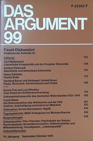 Bild des Verk�ufers f�r Literarische Komplexit�t und der Komplex �konomie -in: Das Argument 99, 18. Jg., Sep./Okt. 1976. zum Verkauf von books4less (Versandantiquariat Petra Gros GmbH & Co. KG)