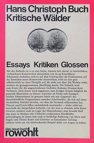 Immagine del venditore per Kritische W�lder : Essays, Kritiken, Glossen. (Nr. 4) venduto da books4less (Versandantiquariat Petra Gros GmbH & Co. KG)