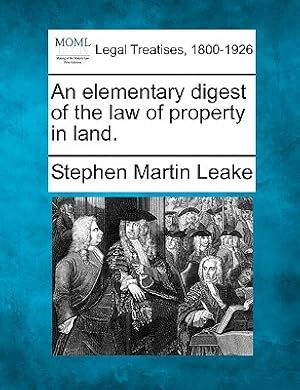 Immagine del venditore per An Elementary Digest of the Law of Property in Land. (Paperback or Softback) venduto da BargainBookStores