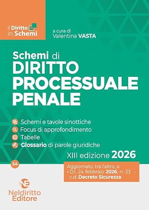 Immagine del venditore per Schemi di procedura penale 2026. Nuova ediz. venduto da Rarewaves.com UK
