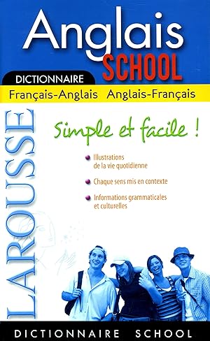 Seller image for Larousse Dictionnaire School Anglais Fran-ang / Ang-fran (English and French Edition) for sale by Zoom Books East