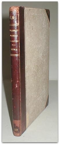 Image du vendeur pour Warsop parish registers, with notes and illustrations. mis en vente par John Turton