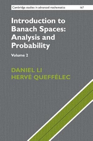 Seller image for Introduction to Banach Spaces: Analysis and Probability for sale by Rarewaves.com UK