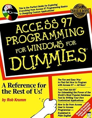 Image du vendeur pour Access 97 Programming for Windows For Dummies mis en vente par Blue Vase Books