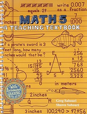 Seller image for Math 5 a Teaching Textbook and Workbook/ Answer Key for sale by tLighthouse Books