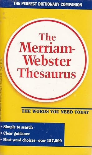 Immagine del venditore per The Merriam Webster Thesaurus venduto da Aspen Book Co.
