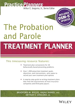 Immagine del venditore per The Probation and Parole Treatment Planner, with DSM 5 Updates (PracticePlanners) venduto da Goodbooks Company