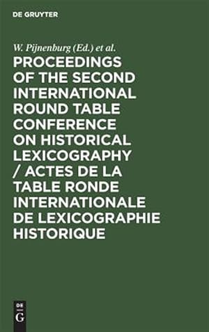 Immagine del venditore per Proceedings of the Second International Round Table Conference on Historical Lexicography venduto da GreatBookPricesUK