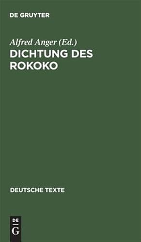 Immagine del venditore per Dichtung Des Rokoko : Nach Motiven Geordnet -Language: german venduto da GreatBookPricesUK