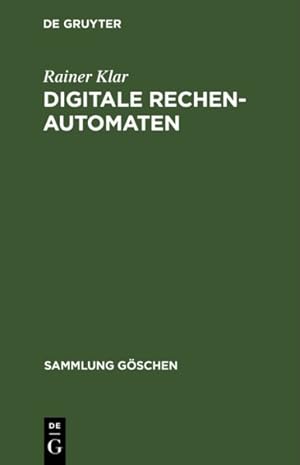 Immagine del venditore per Digitale Rechenautomaten : Eine Einf�hrung -Language: German venduto da GreatBookPricesUK