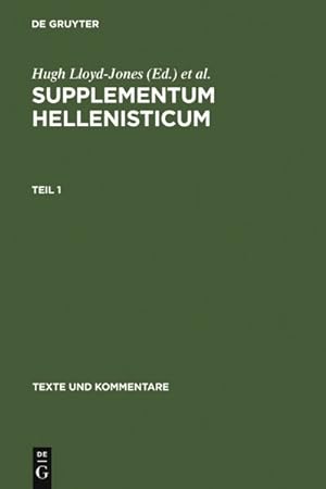 Immagine del venditore per Supplementum Hellenisticum venduto da GreatBookPricesUK