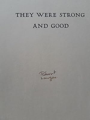Image du vendeur pour They Were Strong And Good *Signed* mis en vente par RZABASBOOKs