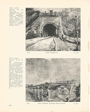 Bild des Verk�ufers f�r LAMINA 1330: VAN GOGH. The Viaduct. The Bridge across the Seine zum Verkauf von El Boletin