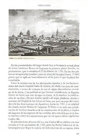 Seller image for LAMINA COSSIO 50923: Lima vista desde la plaza de toros for sale by El Boletin
