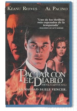 Image du vendeur pour Cine VHS: PACTAR CON EL DIABLO - Keanu Reeves, Al Pacino (Warner) mis en vente par El Boletin