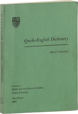 Immagine del venditore per Quiche-English Dictionary venduto da Lorne Bair Rare Books, ABAA