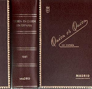 QUIEN ES QUIEN EN ESPAÑA, 1981