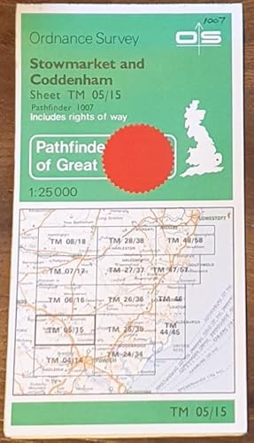 Imagen del vendedor de Stowmarket and Coddenham. 1:25000 Map, TM 05/15 (Pathfinder 1007) que vende Nigel Smith Books