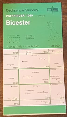 Imagen del vendedor de Bicester. 1:25000 Pathfinder Map 1069 (SP 42/52) que vende Nigel Smith Books