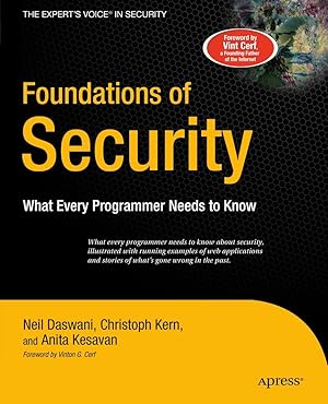 Seller image for Foundations of Security: What Every Programmer Needs to Know (Expert's Voice) for sale by Greenworld Books
