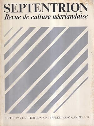 Bild des Verk�ufers f�r Septentrion. - Revue de culture n�erlandaise. - 5� Ann�e - N� 1 zum Verkauf von Librairie Diona