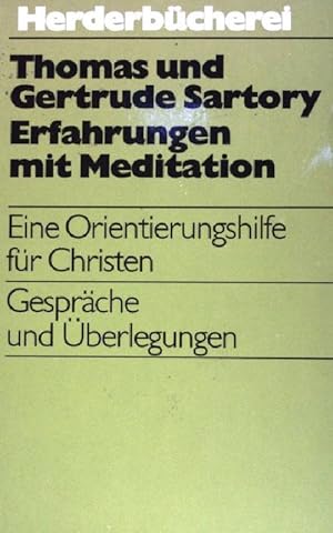 Bild des Verk�ufers f�r Erfahrungen mit Meditation. (Nr 588) zum Verkauf von books4less (Versandantiquariat Petra Gros GmbH & Co. KG)