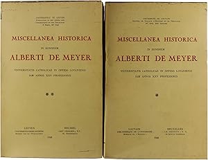 Image du vendeur pour Miscellanea historica in honorem Alberti De Meyer. Universitatis catholicae in oppido Lovaniensi iam annos XXV professoris (2 libri) mis en vente par Untje.com