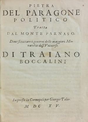 Image du vendeur pour PIETRA DEL PARAGONE mis en vente par libreria minerva