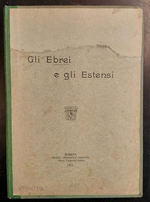 Image du vendeur pour GLI EBREI E GLI ESTENSI. mis en vente par studio bibliografico pera s.a.s.
