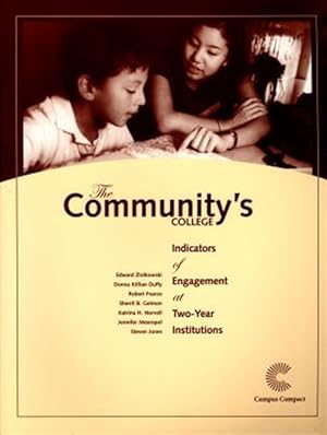 Imagen del vendedor de Community's College : Indicators of Engagement at Two-year Institutions a la venta por GreatBookPricesUK