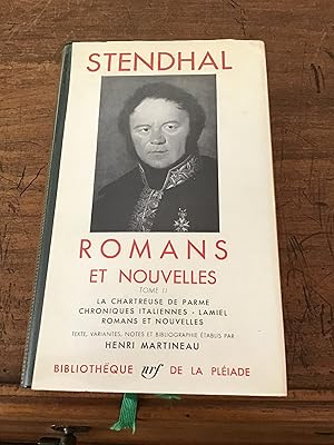 Image du vendeur pour STENDHAL/ Romans et Nouvelles/ Tome II/ Texte établi et annoté par Henri MARTINEAU/ Volume 13 de la « Bibliothèque de la Pléiade » / Éditions NRF GALLIMARD 1952/ impression de 1964 mis en vente par Les Kiosques