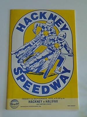 Seller image for Hackney Speedway 1.Sept. 1978 Hackney v. Halifax for sale by Celler Versandantiquariat