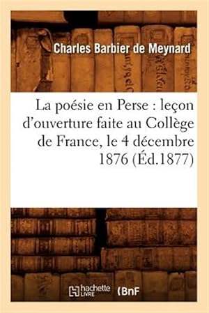 Seller image for La Poesie En Perse Ed 1877 -Language: french for sale by GreatBookPrices